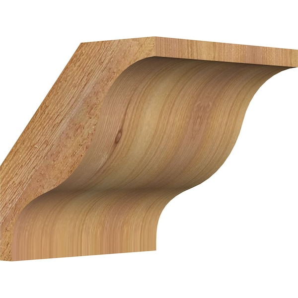 Ekena Millwork 6"W x 6"D x 6"H Funston Rough Sawn Knee Brace, Western Red Cedar BRC06X06X06FST00RWR - main